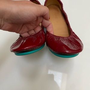 Ruby Red Patent Tieks size 9